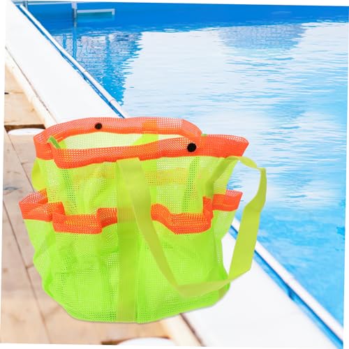 Mesh Beach Tote Bag for Clothes Towels Swimming Supplies Lightweight Portable Pool Bag Handheld Design for Travel College Outdoor Activities2