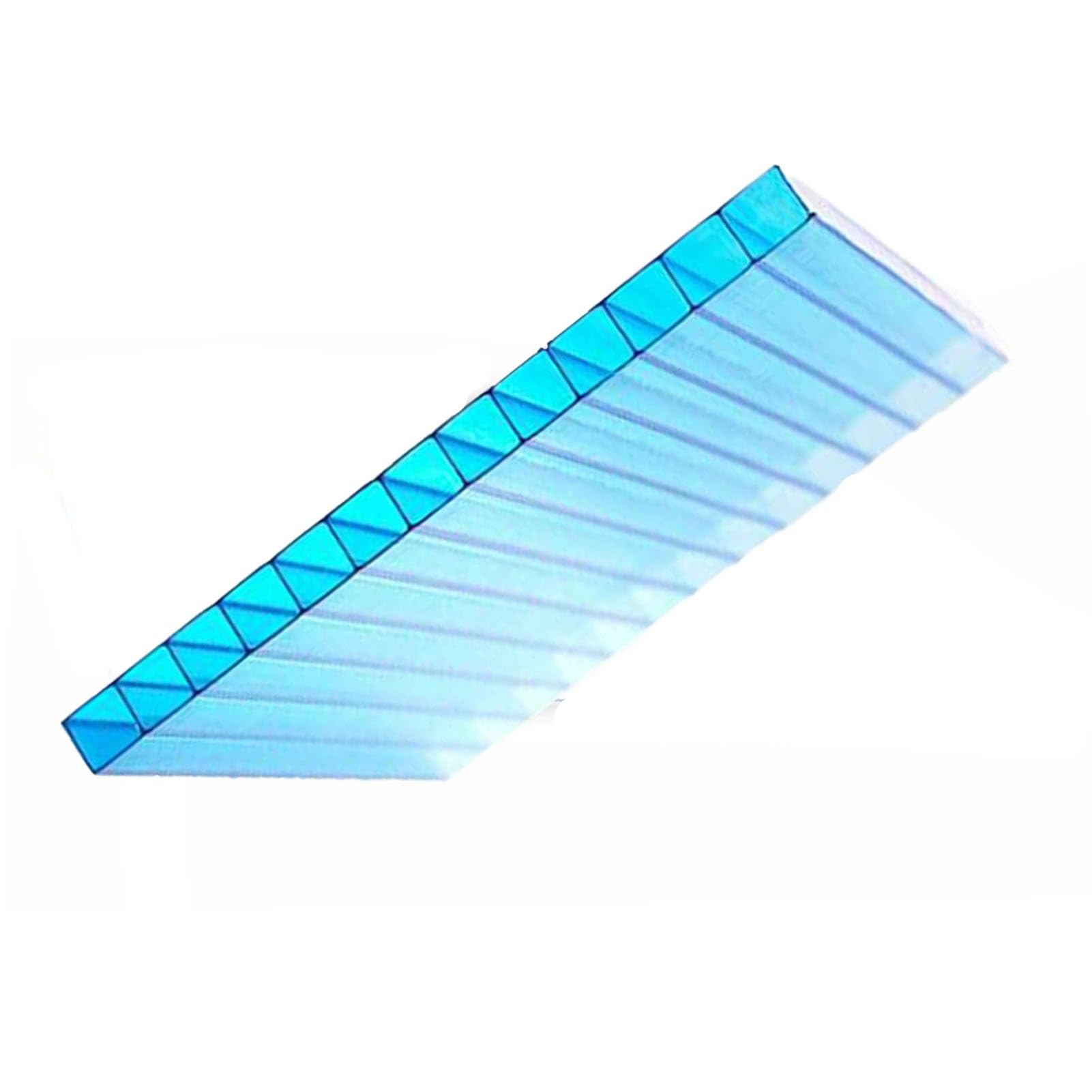 Generisch 24-teiliges Polycarbonat-Gewächshauspaneel, doppelwandiges Polycarbonat für Heimwerkerprojekte, Gewächshäuser, Schuppen und Außenanwendungen (Braun, 100 x 50 cm, 6 mm)