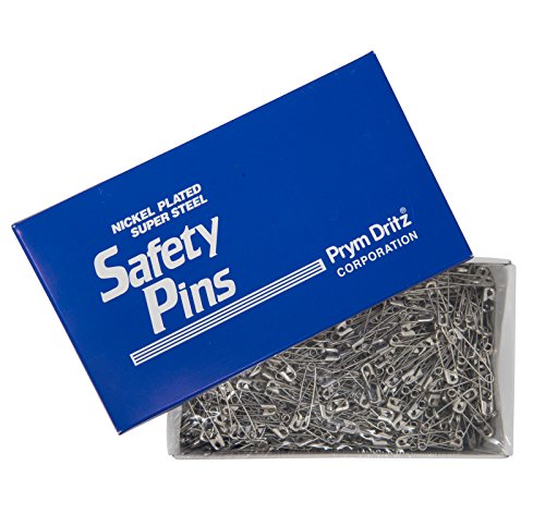 Dritz 512100 #2 Steel Safety Pins with Nickel Finish, 1-1/2