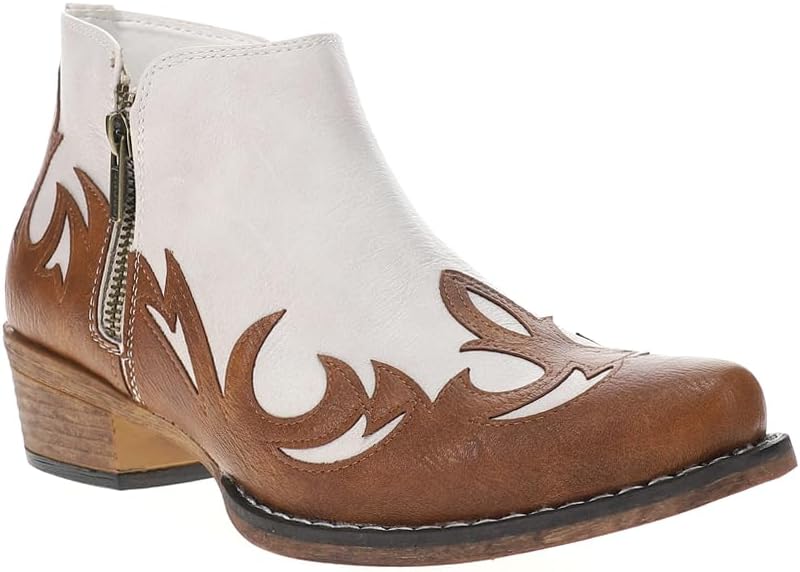 Roper Women's Lorene Ankle Boot, White, 6.5 - Image 2