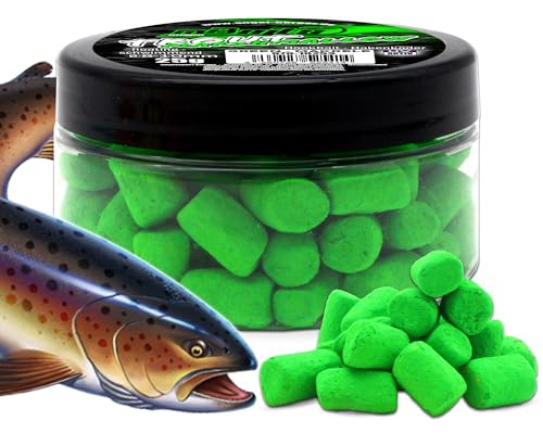 Angel-Berger Magic Baits Marshmallow Forellenköder schwimmend Trout Bait Forellenteig Angelköder Forelle (Makrele - Green)