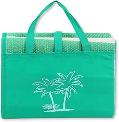 Bolsa Esteira de Praia Dobrável 180x90cm em Polipropileno com Alças – Vira Bolsa Compacta Colorida, Leve e Resistente para Praia, Campo e Piscina