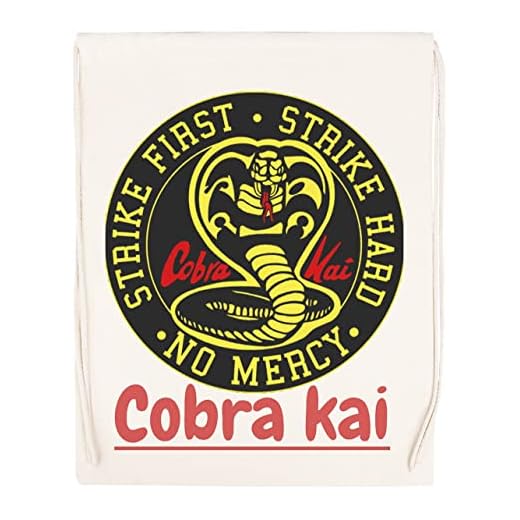 Cobra Kai Snake Bolsa de Deporte Con Cordón Beige Drawstring Sport Bag