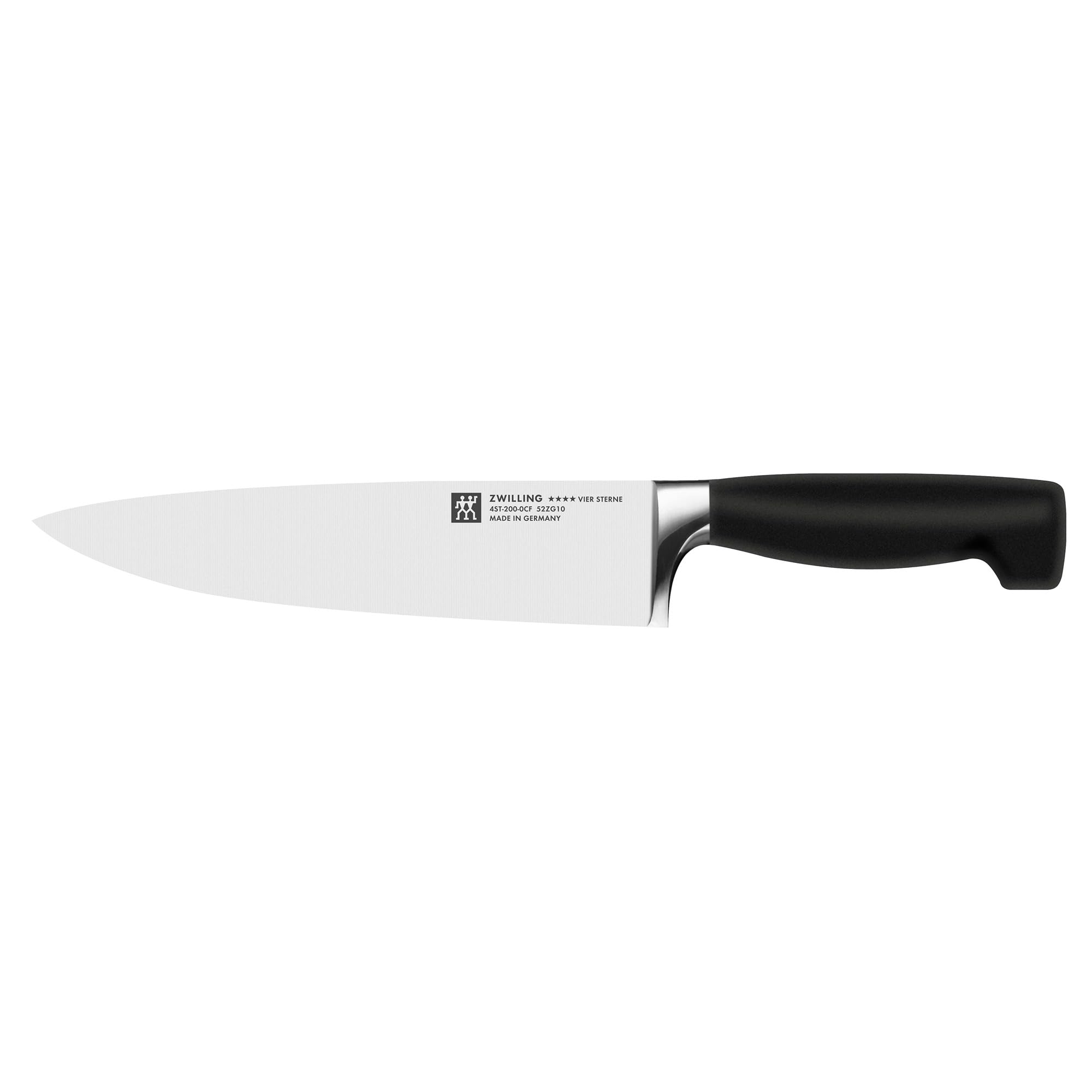 Four Star 8-inch Razor-Sharp German Chef's Knife, Made in Company-Owned German Factory with Special Formula Steel perfected for almost 300 Years, Dishwasher Safe