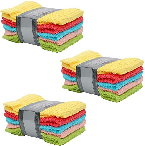 Chef Valley Set of 15 Bar Mop Towels, Ultra Absorbent & Durable, 100% Cotton