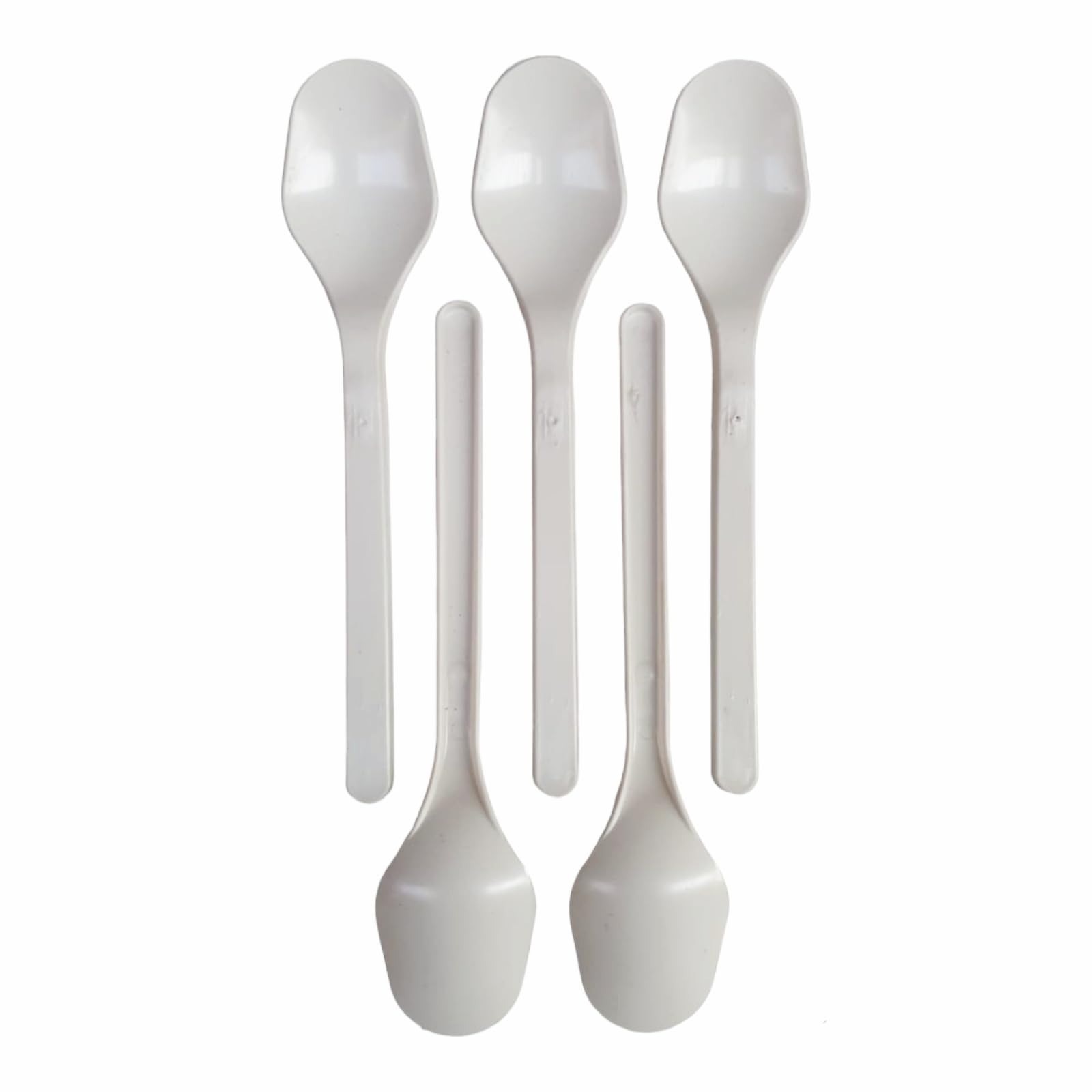 500 Cucchiaini Di Plastica Bianchi Riutilizzabili - Per Feste, Dessert E Aperitivi - Robusti E Igienici - Made In Italy - Foto 9