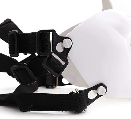 Miniatura 5 de AOUTACC Mascarillas de media cara Airsoft, monstruo demonio malvado, Kabuki, Samurai, Hannya Oni, máscaras protectoras de media cara, baile de