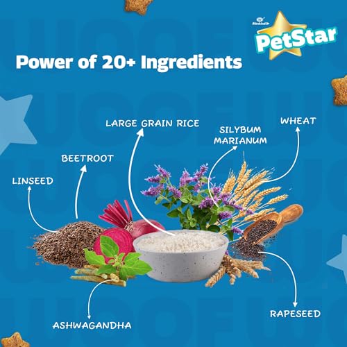 Image of Mankind PetStar Starter Dry Dog Food (High Protein) for Mother & Puppy, 1kg Pack | Improves Muscle & Strength, Supports Immunity, Protects Liver & Kidney | Gestation /Lactation Support