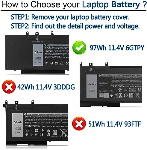 451-Bbzg Gjknx Laptop Battery For Dell Latitude 5590 5480 5580 5280 5490 5491 5591 E5480 E5580 E5490 E5590 E5491 E5591, Precision 15 3520 3530 M3520 M3530,Gd1Jp 5Yhr4 Dy9Nt Fpt1C Kcm82 0Gjknx 0Gd1Jp #TOP3