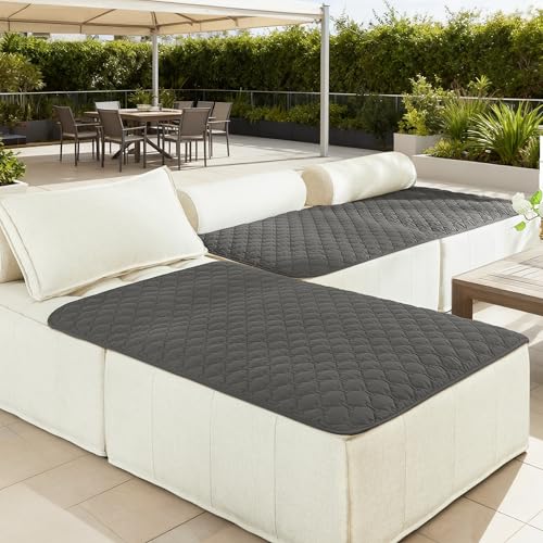 Image of gogobunny 100% Double-Sided Waterproof Dog Bed Cover Pet Blanket Sofa Couch Furniture Protector for Puppy Large Dog Cat, Reversible (40x50 Inch (Pack of 1), Dark Grey /Light Grey)