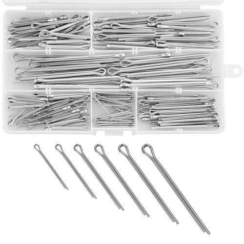 LWMLWM Assortiment de 160 goupilles en acier inoxydable - Pour voitures, camping-cars