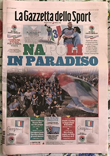  La Gazzetta dello Sport 5-5-2023 Napoli Campione d\'Italia 2023 Serie A Diego Armando Maradona
