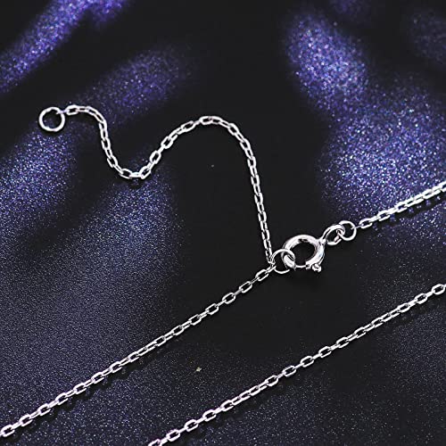 Zyi Moissanite Necklaces For Women,Lab Created Diamond Pendant Necklace,16-18 Inch Chain Adjustable,D Vvs1 Silver White Gold Moissanite Jewelry Chain Gifts For Women/Men/Mom/Girls/Boys/Wife. #TOP4