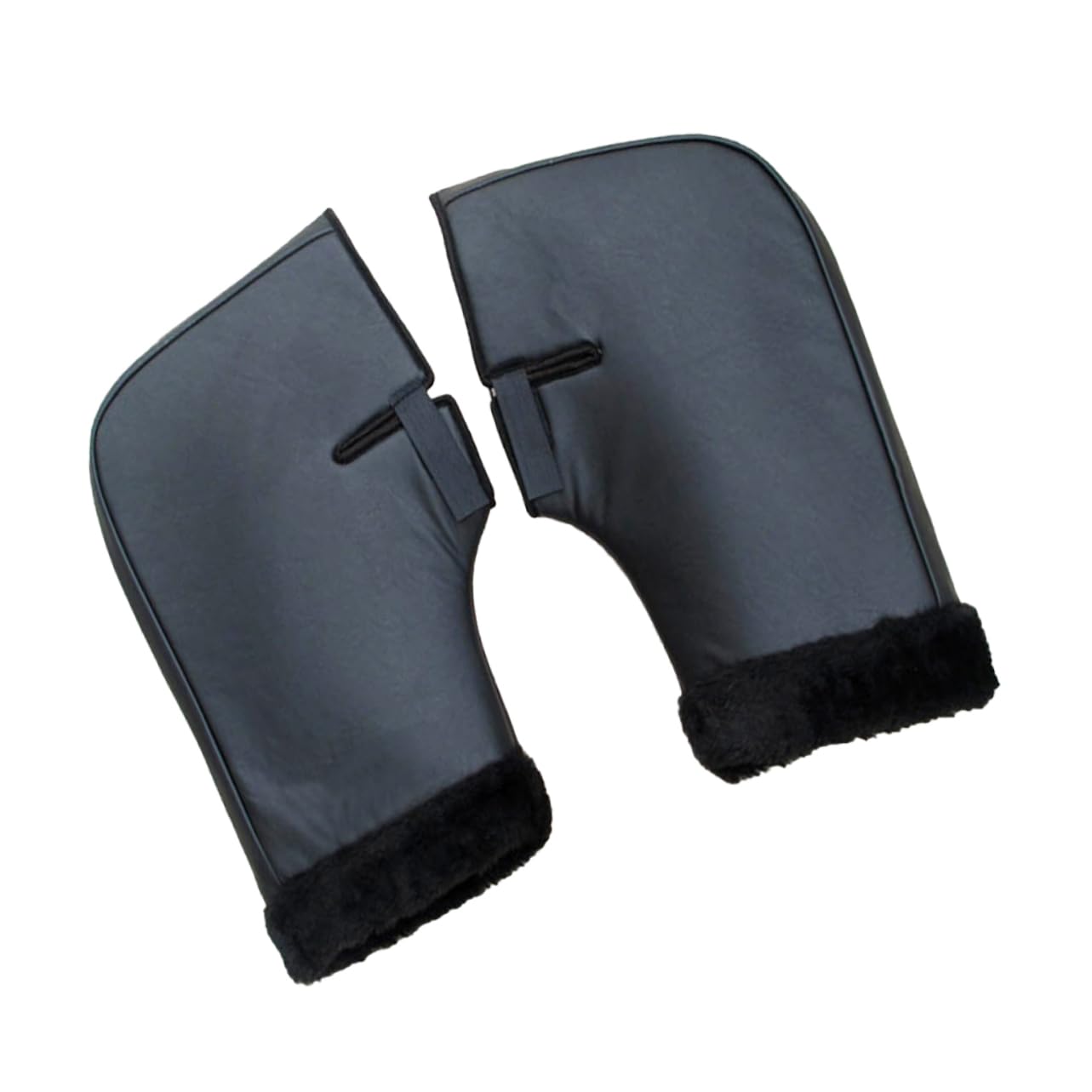 Milisten 1pair Unisex Motorcycle Handlebar Gloves Warm Windproof Mittens for Outdoor Cycling Scooter Biking Black Random Color Lining for Cold Weather Riding