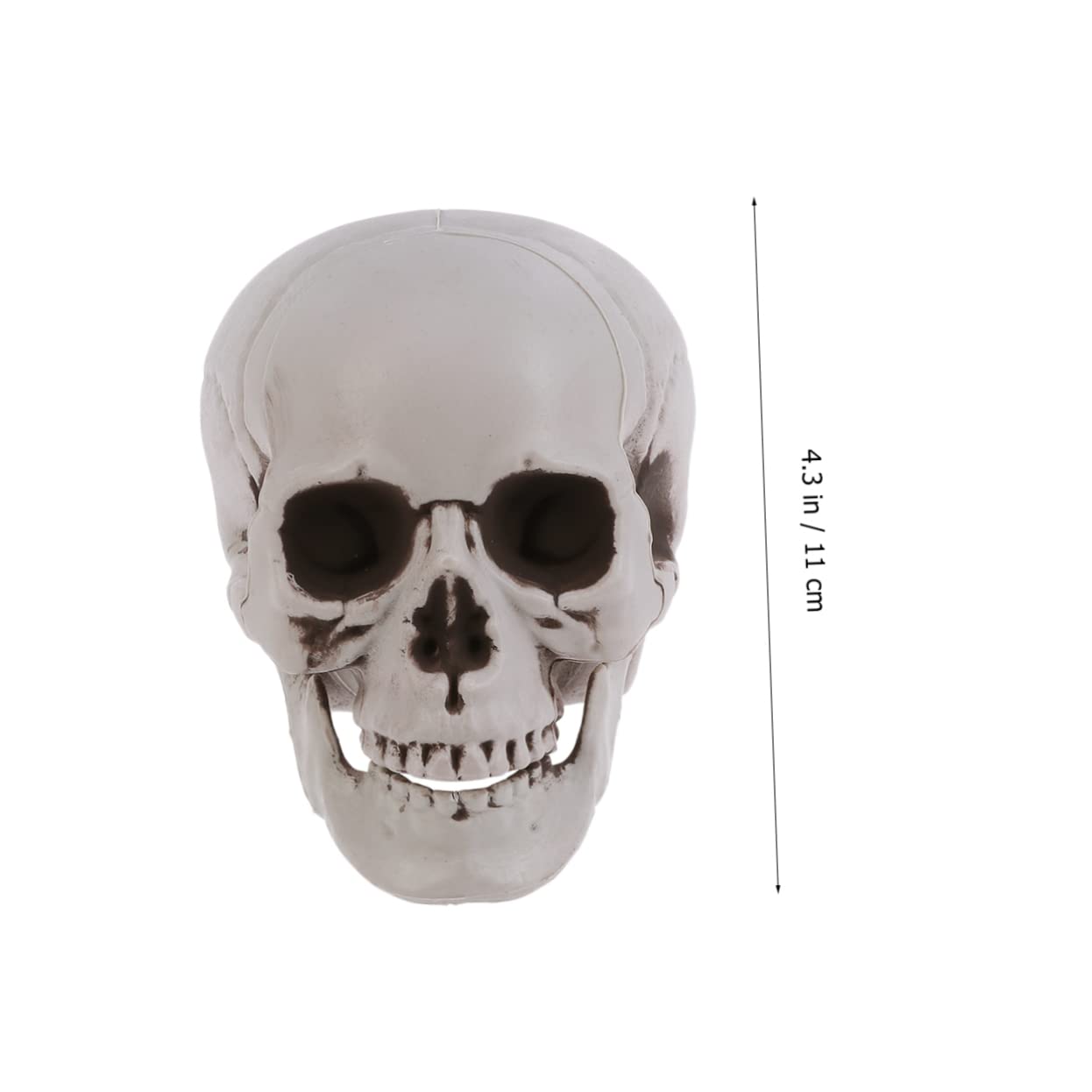 Toyvian 2 Juegos de Esqueletos de Halloween Decoración de Calaveras de Plástico para Halloween Accesorios de Fiesta 4 Piezas