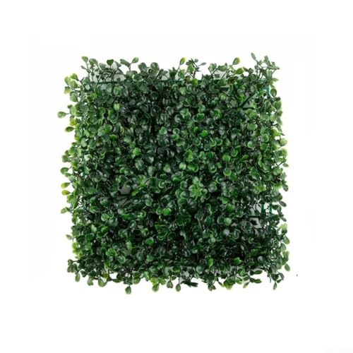 Jotekonoby Artificial Grass Panel 25x25cm Recyclable Polyethylene HDPE Foliage Mat for Garden Fence Privacy Noise Reduction Indoor Outdoor