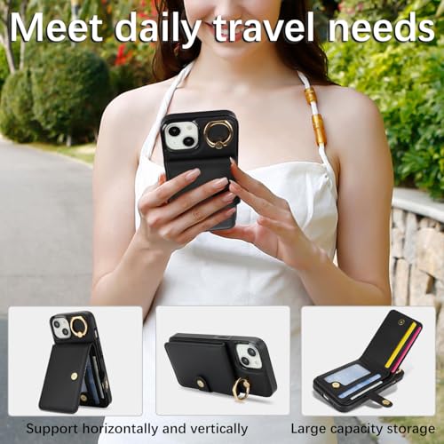 Coque iPhone 15 blindée antichoc avec bague de support et protection écran
