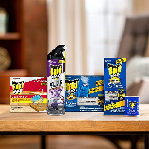 Image of Raid MAX Bed Bug Crack & Crevice Extended Protection Foaming Spray, Kills Bed Bugs for up to 8 weeks on Laminated Woods and Surfaces, 17.5 oz