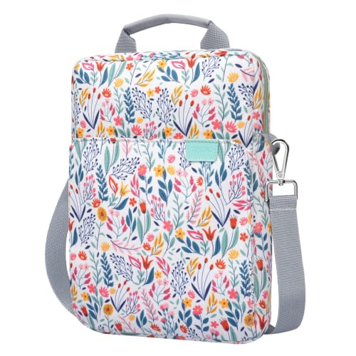 Image of TiMOVO 9-11 inch Tablet Sleeve Bag Carrying Case with Strap, Flowers