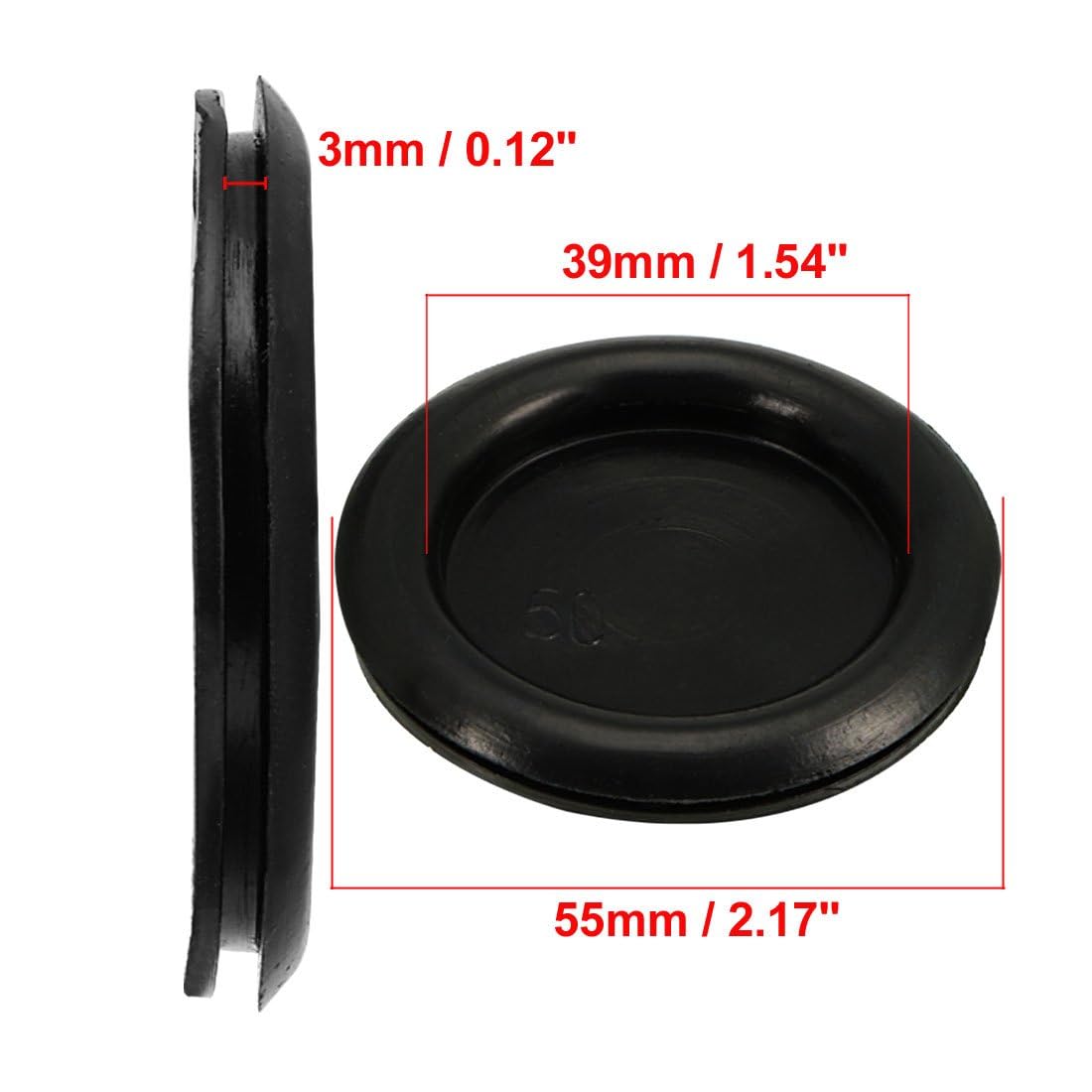TA-VIGOR 10Pcs Rubber Blanking Grommet - Image 2