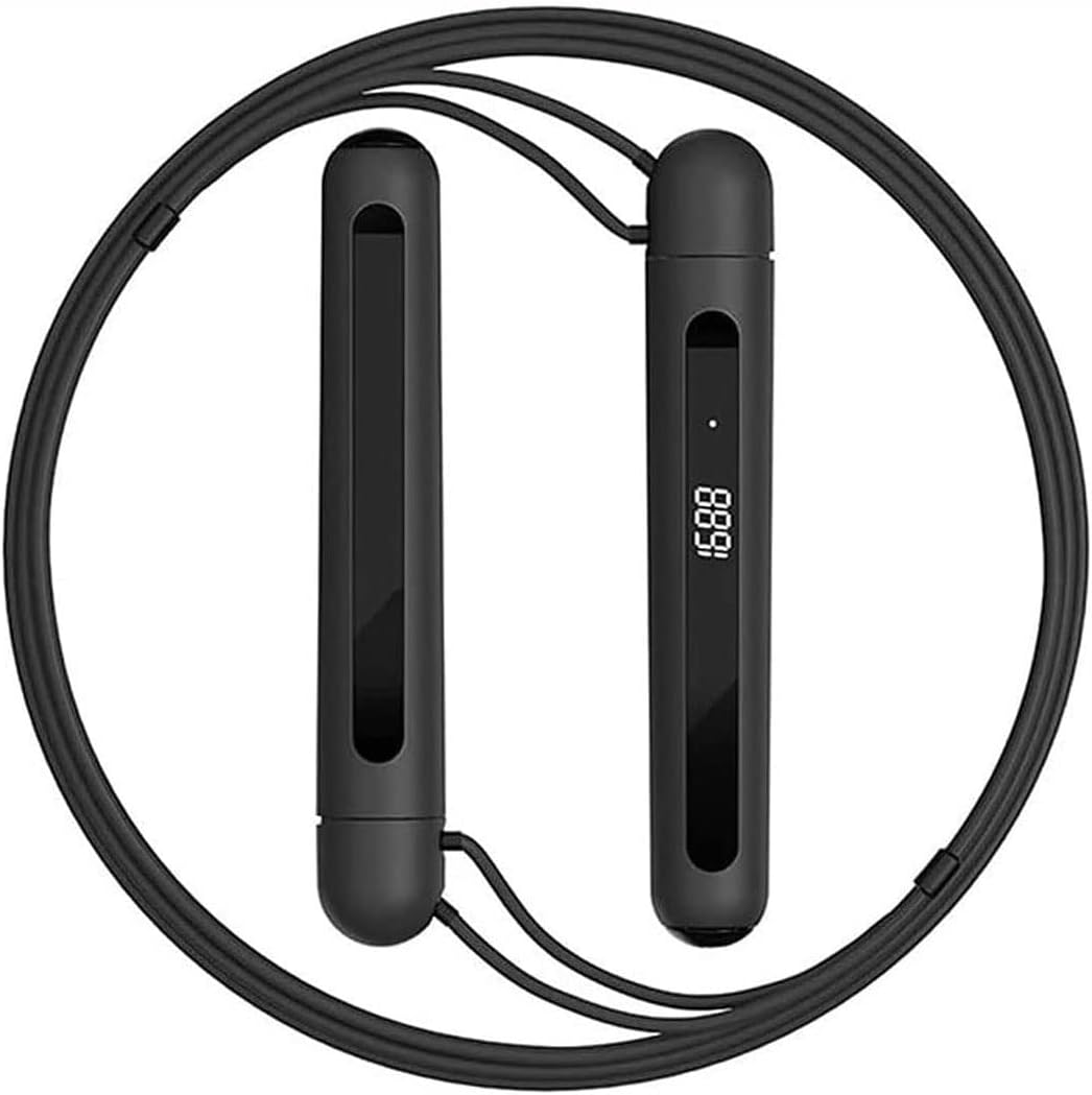 Weighted Jump Rope, Digital Ropeless Jump Ropes with Counter, Calorie Counter, for Workout and Fitnees Training for Men Women