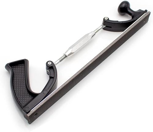 Miniatura 8 de Archivador manual de chapa de metal para automóvil, limas pulidoras de cuerpo de automóvil, soporte ajustable con hoja de 13.780in (diente medio)