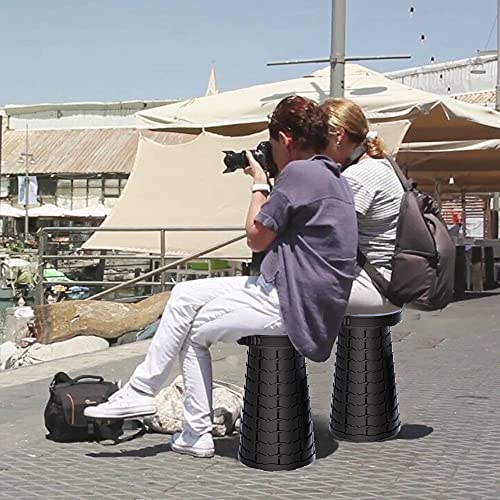 Alevmoom Telescoping Retractable Stool With Cushion Bag Telescopic Stool Travel Stool Portable And Lightweight Simple Stool Collapsible Camping Stools Sturdy Picnic Stool For Outdoors Max Load 440Lbs #TOP7