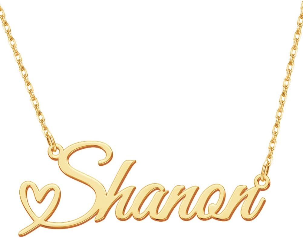 Yoke Style Custom Name Necklace for Women, Customized Nameplate Necklace Dainty Personalized Jewelry Gifts for Girlfriend, Mom
