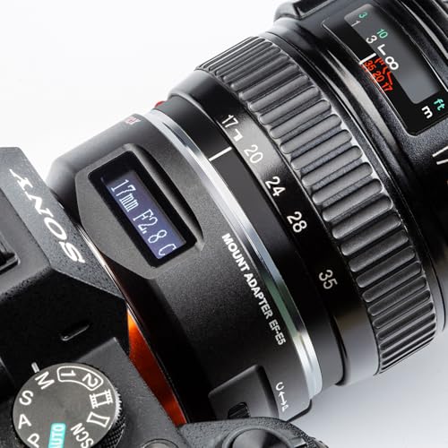Image of VILTROX EF-E5 Lens Mount Adapter EF /EF-S to E-Mount Auto Focus Lens Converter Ring Compatible with Canon EF /EF-S Lens to Sony E Mount A9 A9II A9III A7V A7IV A7III A7II A7 a6700 a6600 a6400