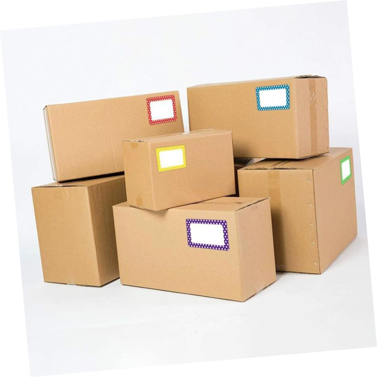 DOITOOL 3 Rollen Bunte Namensaufkleber Selbstklebende Etiketten mit Farbigem für Schule Büro und Persönliche Verwendung Einfach Beschriftbar und Ablösbar