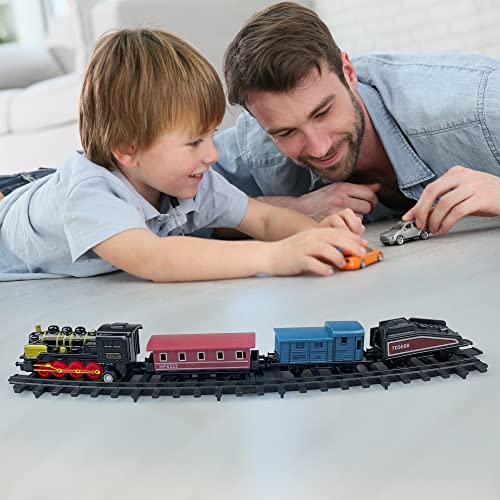 20Pcs Train Cake Decorations Train Cake Toppers Train Birthday Party Supplies Train Track Traffic For Birthday Railway Steam Train Theme Party Decorations #TOP7