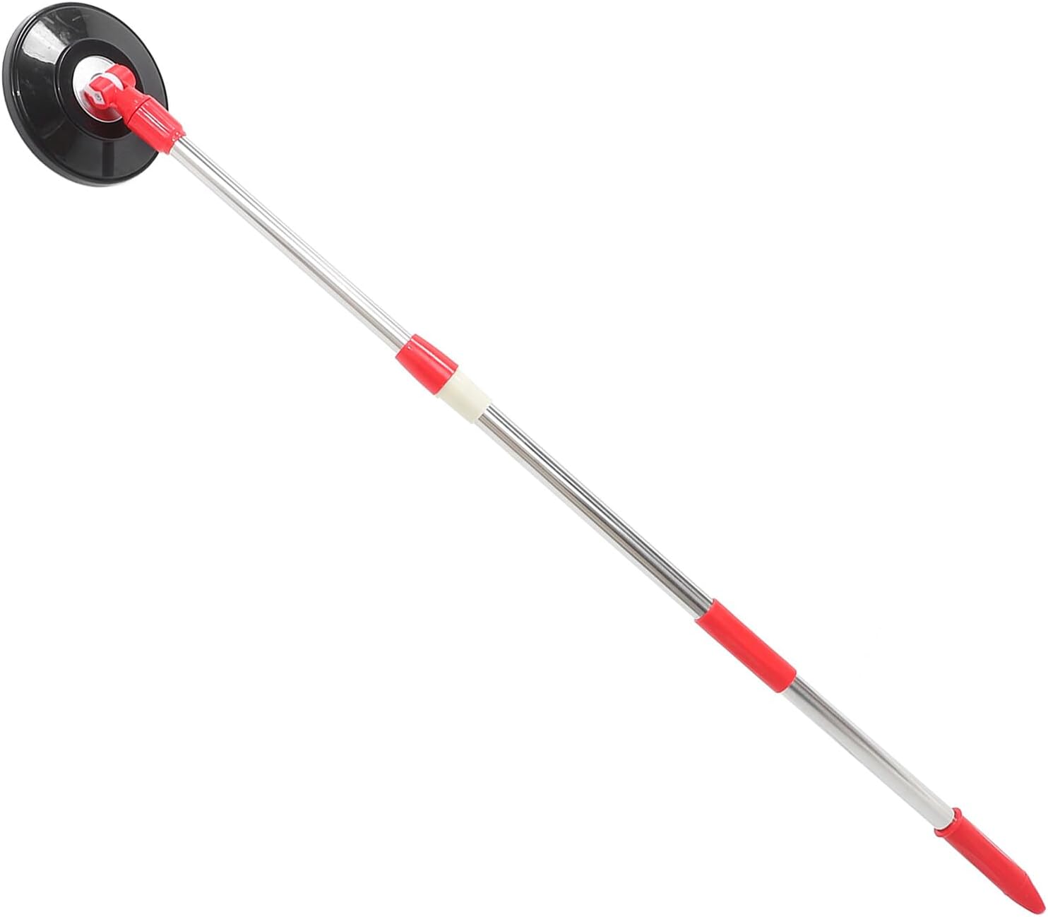 Rotating Mop Handle Replacement Stick with Plastic Disc Stainless Steel Telescopic Mop Rod for Floor Cleaning for Household and Commercial Use