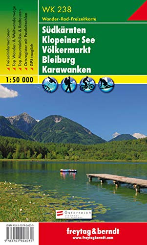 WK 238 Südkärnten - Klopeiner See - Völkermarkt - Bleiburg - Karawanken, Wanderkarte 1:50.000: Wa WK 238 Südkärnten - Klopeiner See - Völkermarkt - Bleiburg - Karawanken, Wanderkarte 1:50.000: Wa
