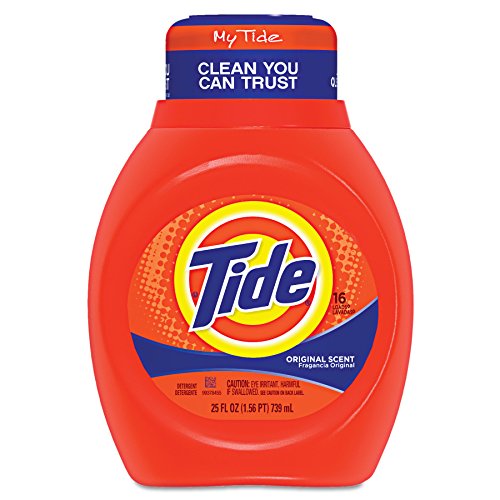 Image of Tide 13875CT Liquid Laundry Detergent, Original, 25oz Bottle (Case of 6)