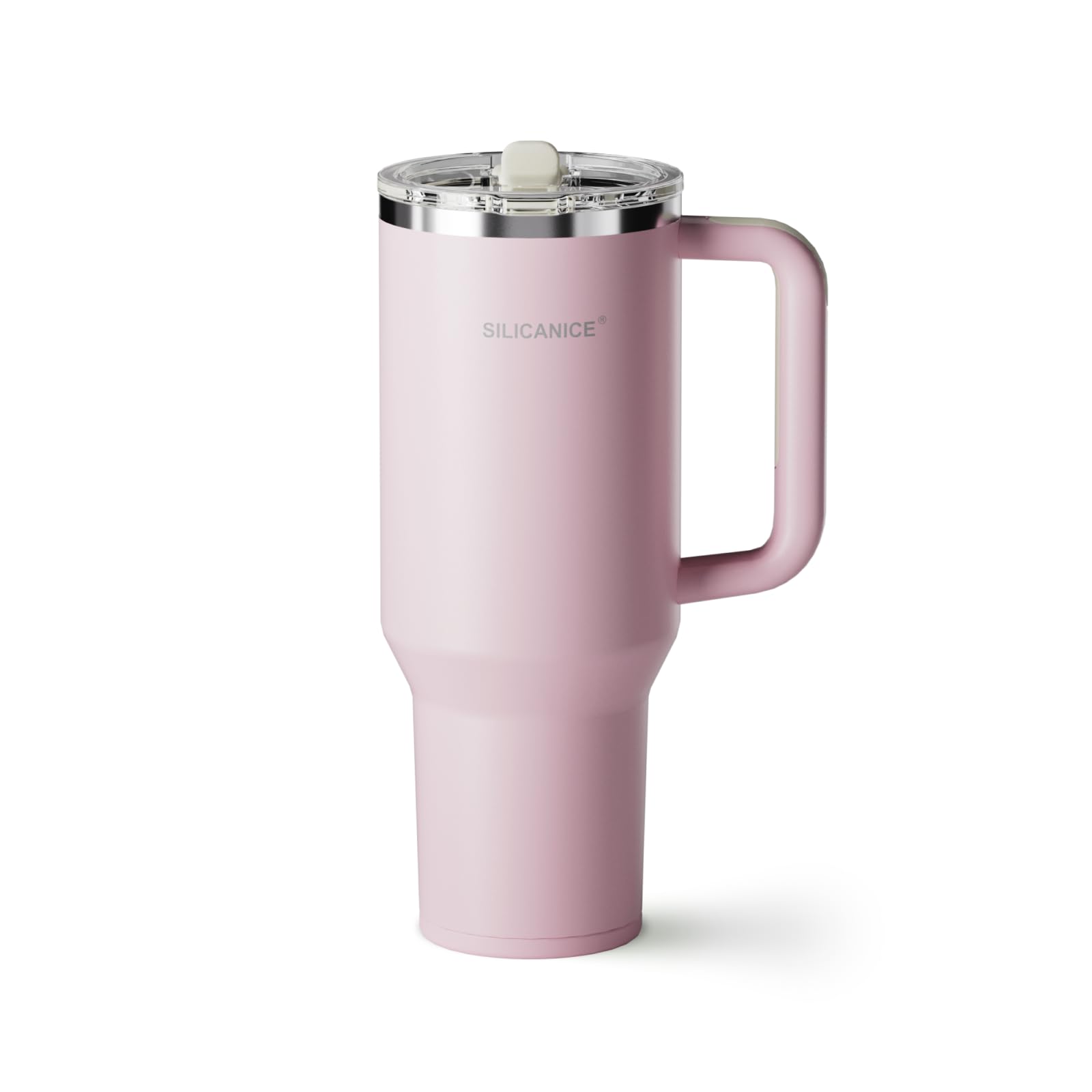 SILICANICE 42 Oz Insulated Tumbler with Detachable Flip Straw Lid