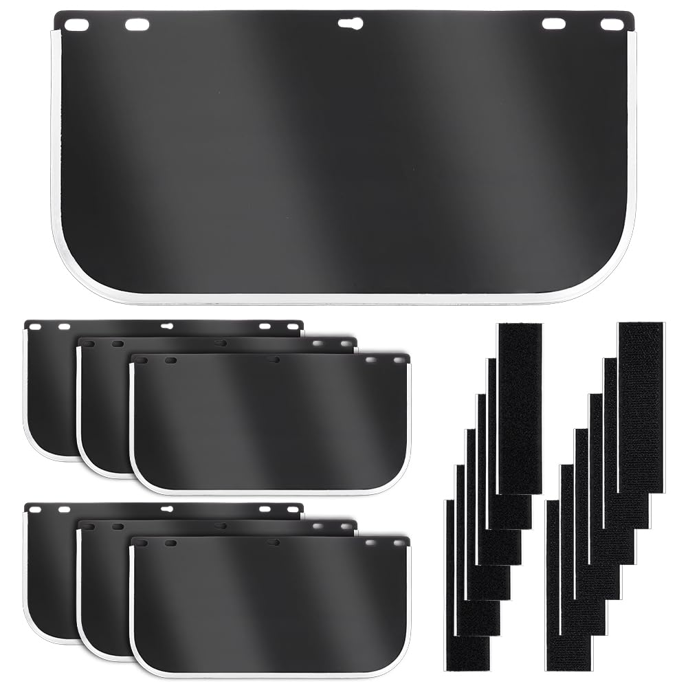 PH PandaHall 6pcs Lentille Rechange pour Écran Facial 39x19.8cm Visiere de Protection DIY Protective Visor Compatible avec Hobart 770580 pour Meulage Soudage Forgeage Découpe Cosplay, Noir