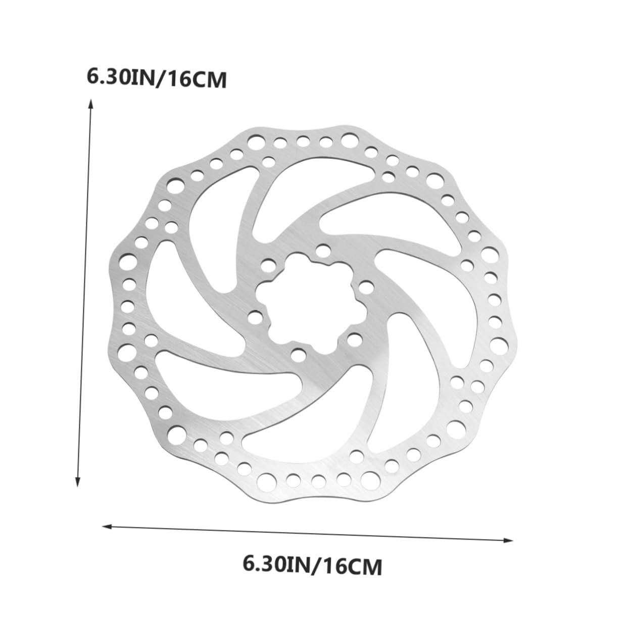 NAMOARLY Mountain Bicycle Disc Brake Kit Front Rear Rotors 160mm Silver Complete Mechanical Set