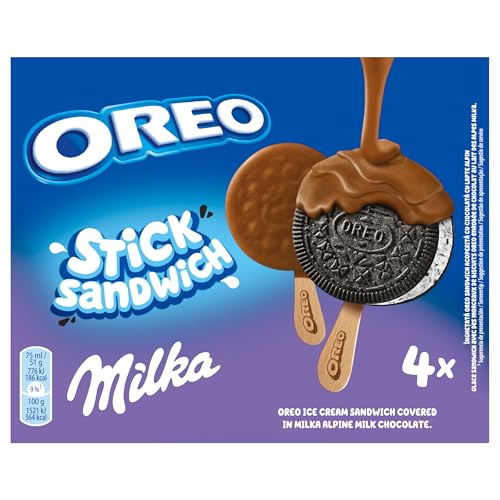 Oreo Helado Stick Sandwich , 4 x 75ml (Congelado)
