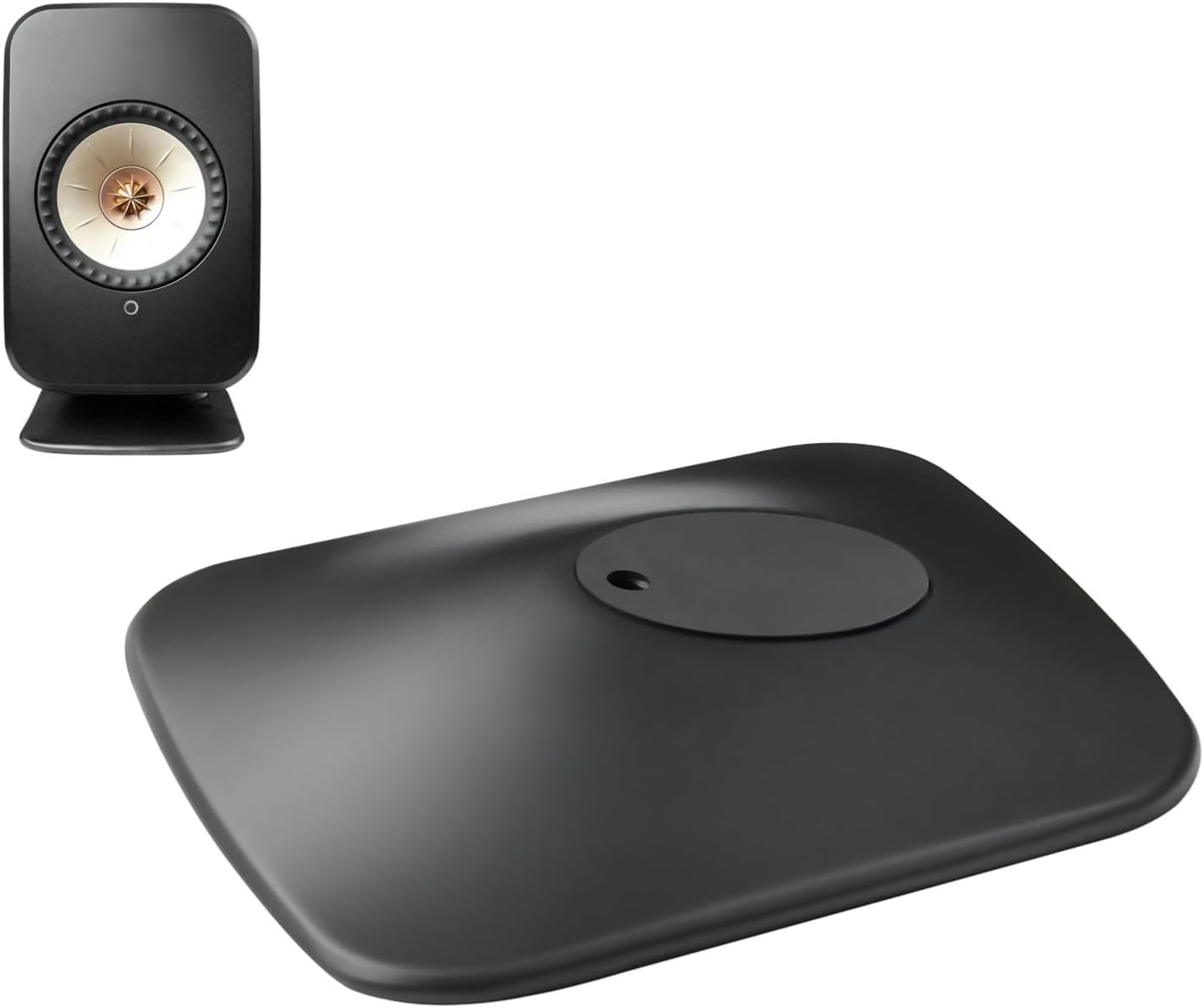 Desktop Speaker Stand for KEF II HiFi Speaker, Heavy Duty Metal Mount Holder Bracket, Non Slip & Vibration Reduction