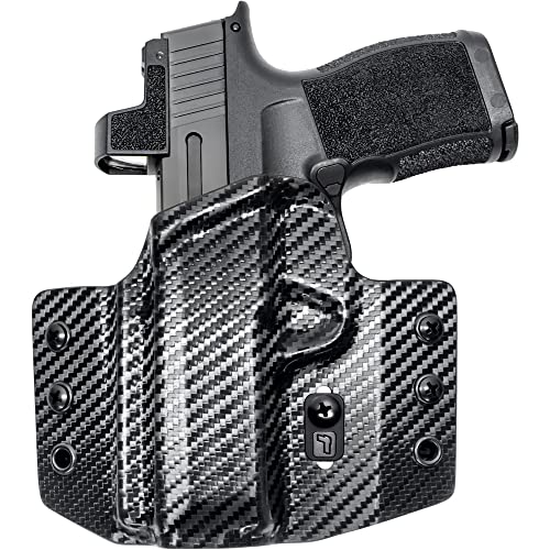 Tulster OWB Contour Holster in Left Hand fits: Sig Sauer P365XL | Optic Compatible Outside The Waistband Concealed Carry Kydex Holster - Tulster