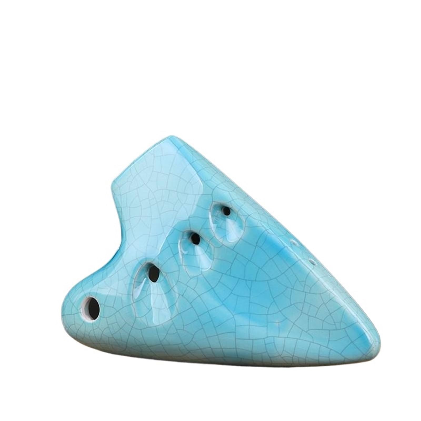 Suonare L'ocarina A Tre Tubi AC Tune Professionale In Ceramica Strumento Per Principianti Blu Strumento Ocarina
