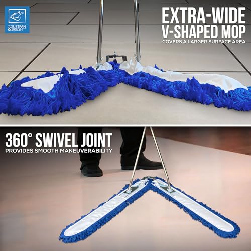 100cm V-Shaped Scissor Sweeper Mop – Hard Floor Cleaner with Washable Industrial Mop Head for Efficient Dust Pickup – Commercial Sweeping Broom for Warehouse Cleaning 3 100cm V-Shaped Scissor Sweeper Mop – Hard Floor Cleaner with Washable Industrial Mop Head for Efficient Dust Pickup – Commercial Sweeping Broom for Warehouse Cleaning - Image 3