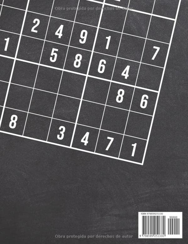 Miniatura 2 de Sudoku Dificil Rompecabezas de Sudoku para adultos y mayores en letra grande - Nivel de dificultad dificil - Con soluciones (Spanish Edition)