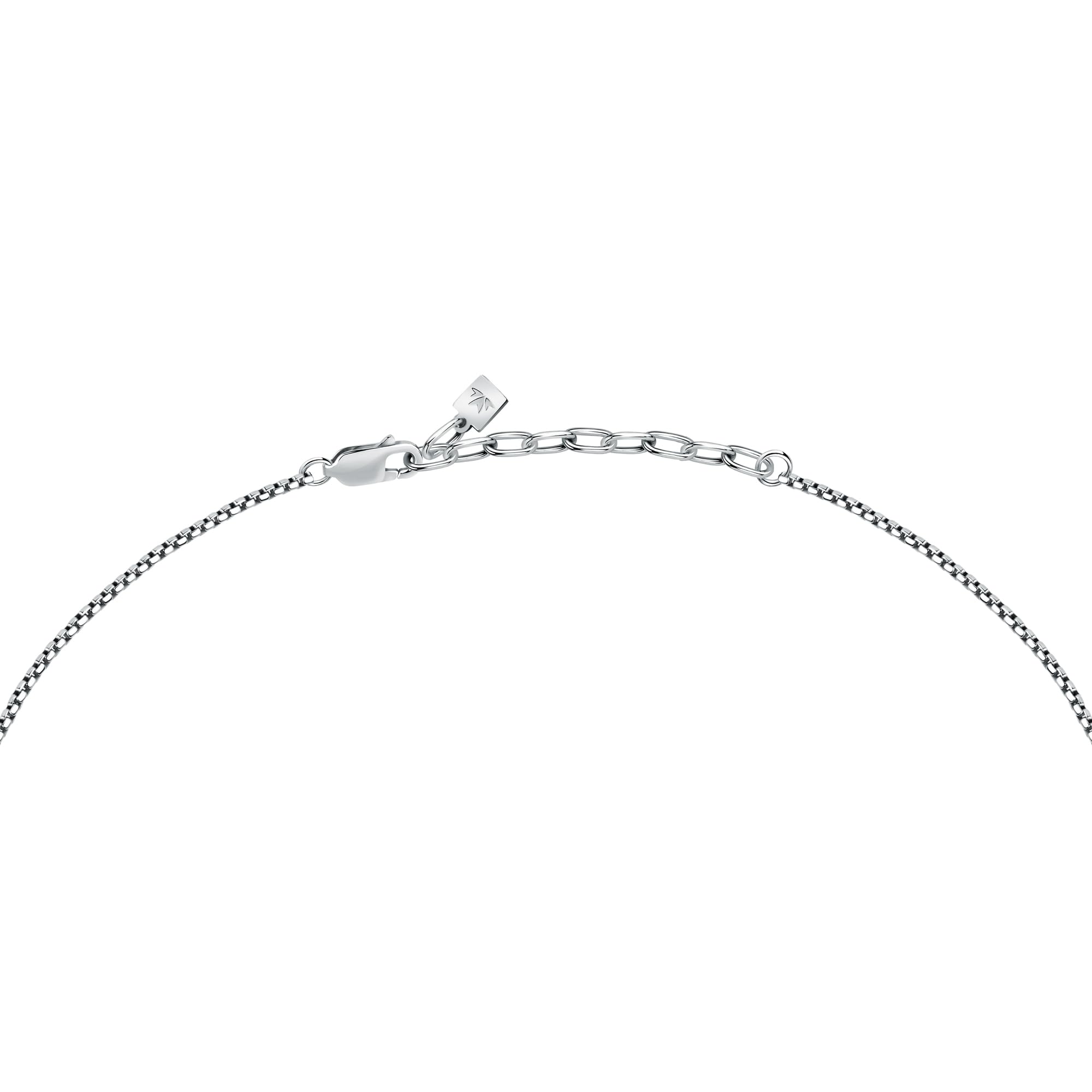 Morellato Collana Uomo in Acciaio, Cristallo Nero, Collezione Urban, Croce - SABH28