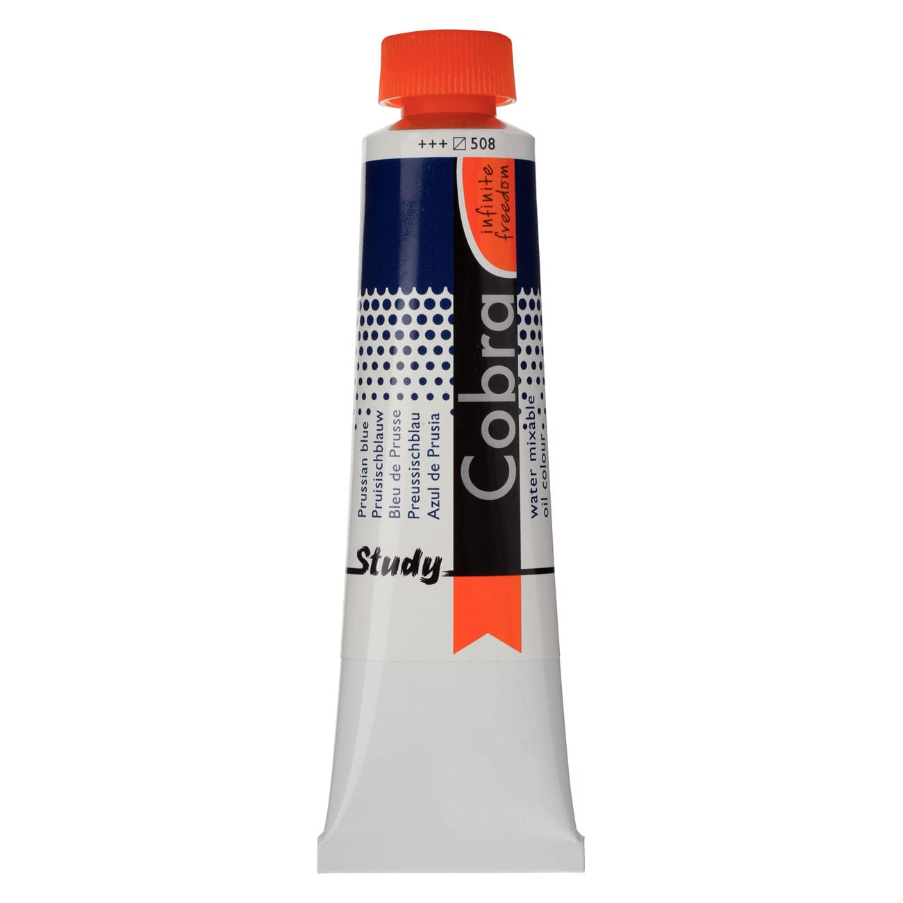 Cobra Talens Study Water Soluble Oil, See Description, 508 Preußischblau, 40 Ml