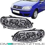 DM Autoteile Punto 188 Scheinwerfer SET Links Rechts Halogen H7/H1 Chrom Klarglas 03-04