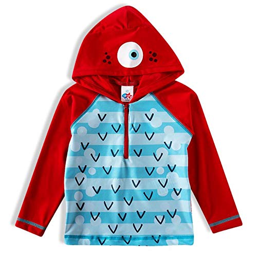 Camisa de banho Camiseta Praia, TipTop, Vermelho, 4