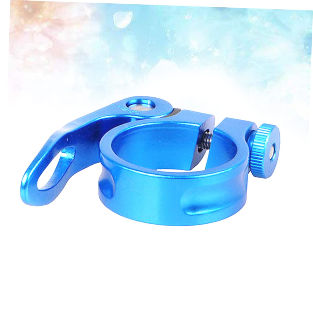 Happyyami Cycling Bike Seatpost Quick Release Clamp for Mountain Bikes Convenient Design for Easy Installation Durable and Secure Fit Blue Color