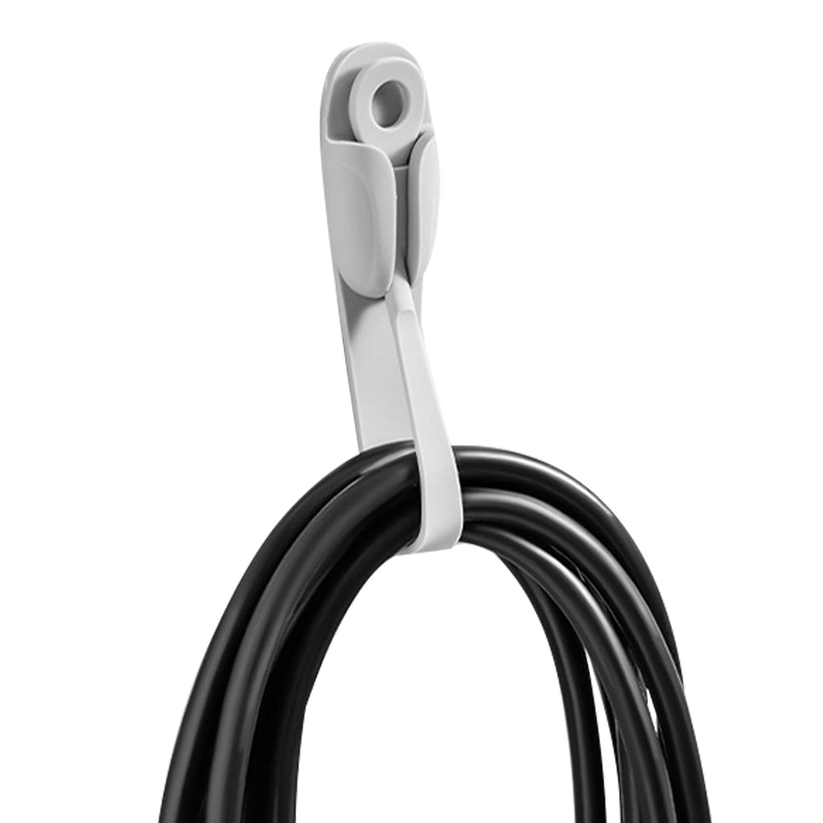 Eayoly Grey Cord Holders For Cables | Adhesive Kitchen Appliance Cord Bundlers,Silicone Cord Tie Keep Your Desk Tidy, Suitable For Kitchen Mixers, Coffee Makers, Air Fryers