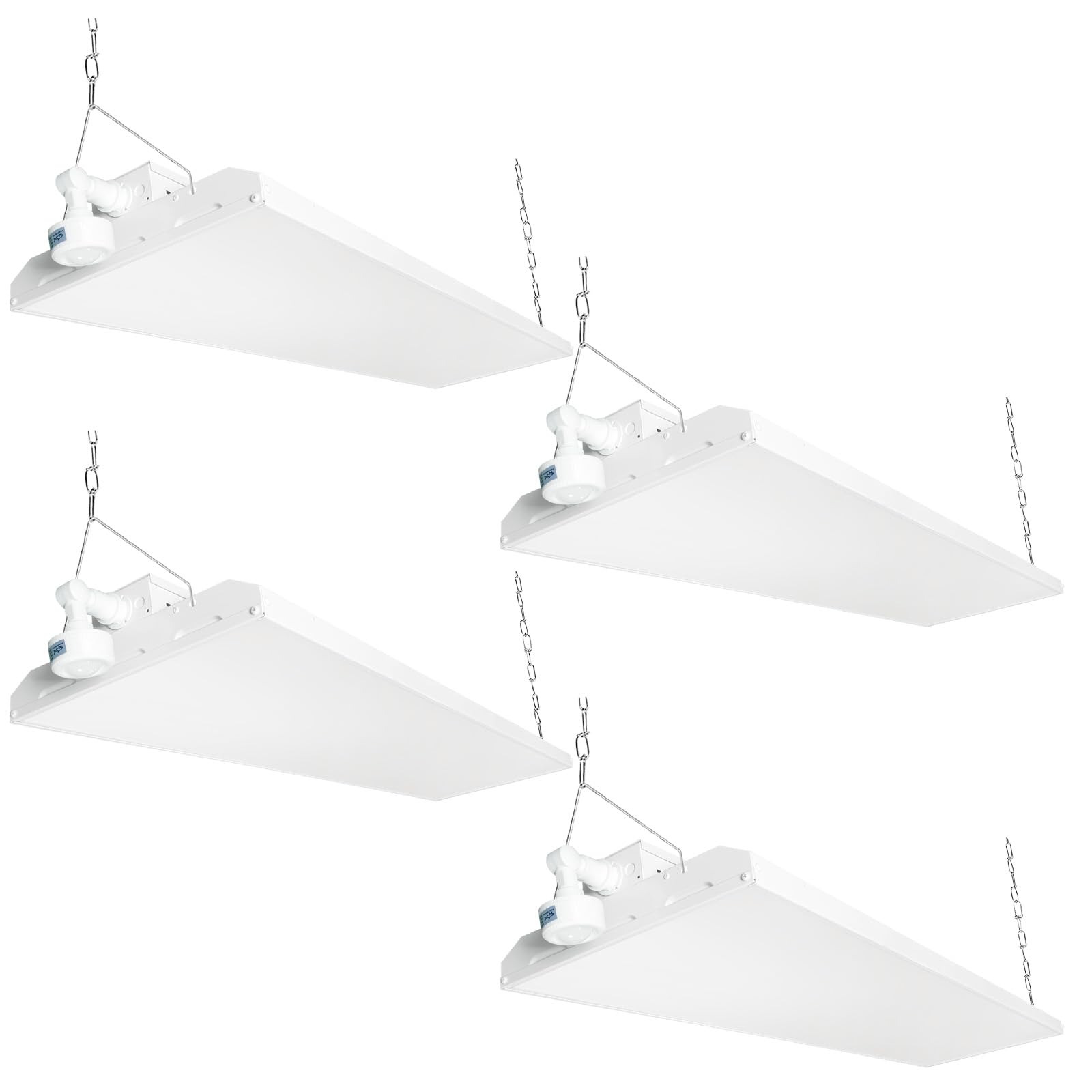 4FT LED Linear High Bay Shop Light with Motion Sensor 300W High Bay Work Light Fixture 40500LM 120-277V